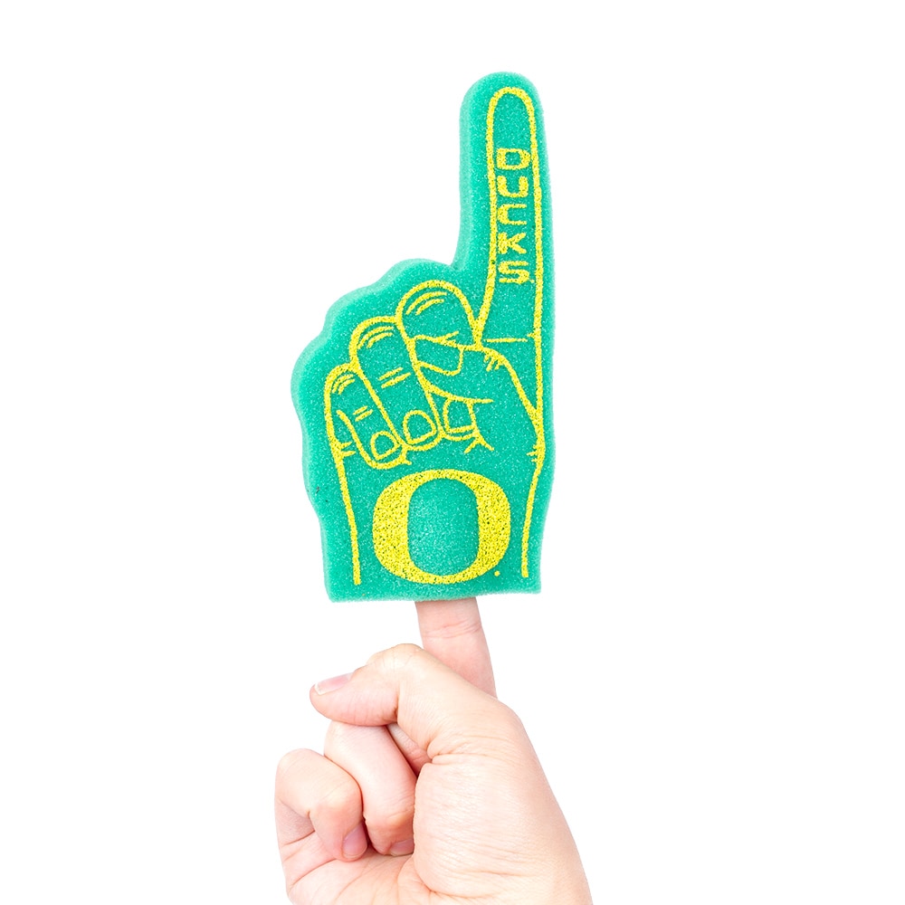 Classic Oregon O, Neil, Tailgating, Sports, 6.5", Ducks Spirit, Mini, Foam Finger, 288022, Green